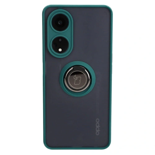 Buy Bizon Case Hybrid Ring Oppo A98 5G smoky with a dark green frame - BIZ2443 - {ean13} - Home Screen Store Europe