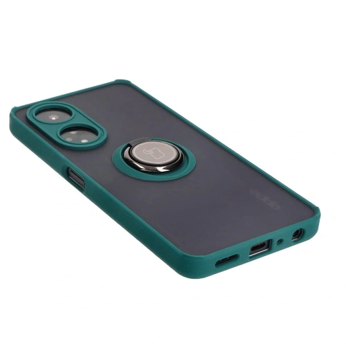 Buy Bizon Case Hybrid Ring Oppo A98 5G smoky with a dark green frame - BIZ2443 - {ean13} - Home Screen Store Europe