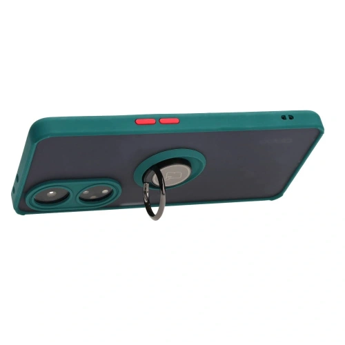 Buy Bizon Case Hybrid Ring Oppo A98 5G smoky with a dark green frame - BIZ2443 - {ean13} - Home Screen Store Europe