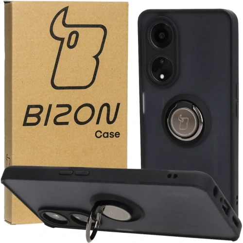 Kup Bizon Case Hybrid Ring Oppo A98 5G fumurie cu un cadru negru - BIZ2444 - {ean13} - Sklep Home Screen