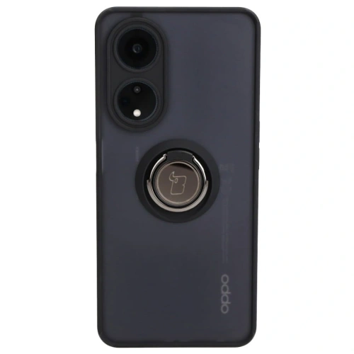Kup Pouzdro s úchopem na prst Bizon Case Hybrid Ring pro Oppo A98 5G kouřové s černým rámem - BIZ2444 - {ean13} - Sklep Home Screen