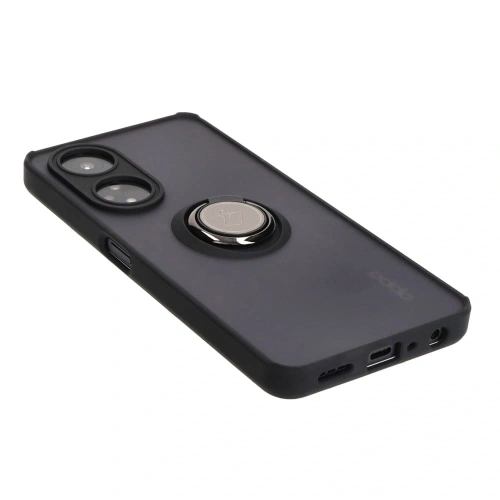 Kup Pouzdro s úchopem na prst Bizon Case Hybrid Ring pro Oppo A98 5G kouřové s černým rámem - BIZ2444 - {ean13} - Sklep Home Screen