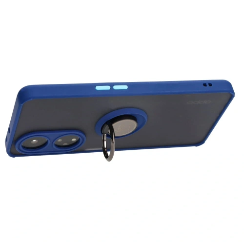 Kup Etui s úchytem na prst Bizon Case Hybrid Ring pro Oppo A98 5G kouřové s modrým rámečkem - BIZ2445 - {ean13} - Sklep Home Screen