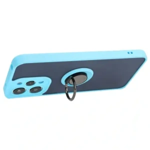 Kup Etui z uchwytem na palec Bizon Case Hybrid Ring do Xiaomi Redmi 12 przydymione z jasnoniebieską ramką - BIZ2448 - {ean13} - Sklep Home Screen