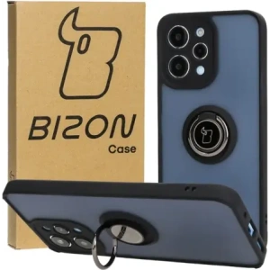 Kup Bizon Case Hybrid Ring Xiaomi Redmi 12 fumuriu cu un cadru negru - BIZ2449 - {ean13} - Sklep Home Screen