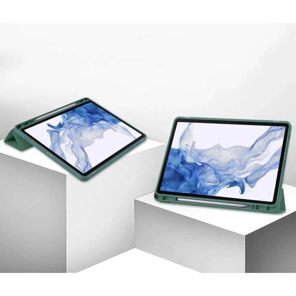 Etui Bizon Case Tab Lizard do Samsung Galaxy Tab S9 ciemnozielone