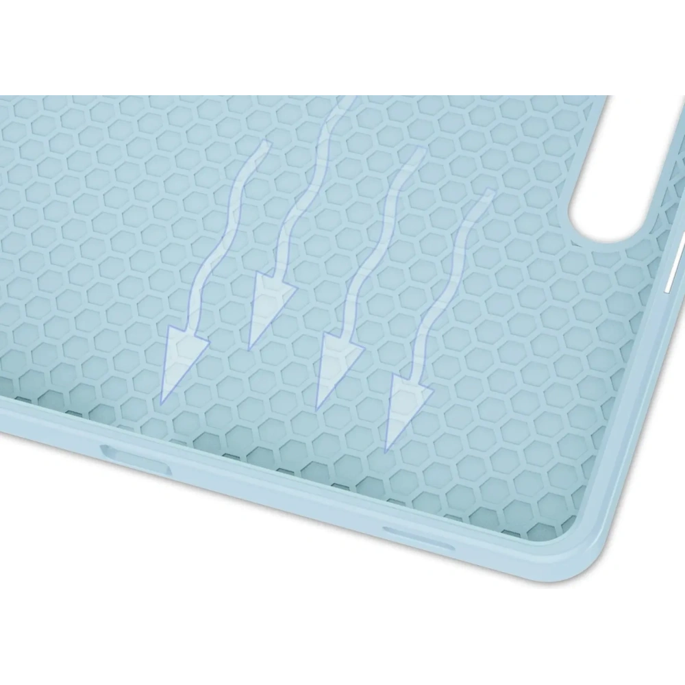 Etui Bizon Case Tab Lizard do Samsung Galaxy Tab S10 Plus /S9 Plus błękitne