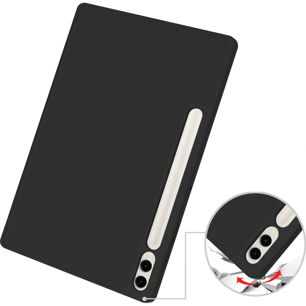 Etui Bizon Case Tab Lizard do Samsung Galaxy Tab S10 Plus / S9 Plus czarne