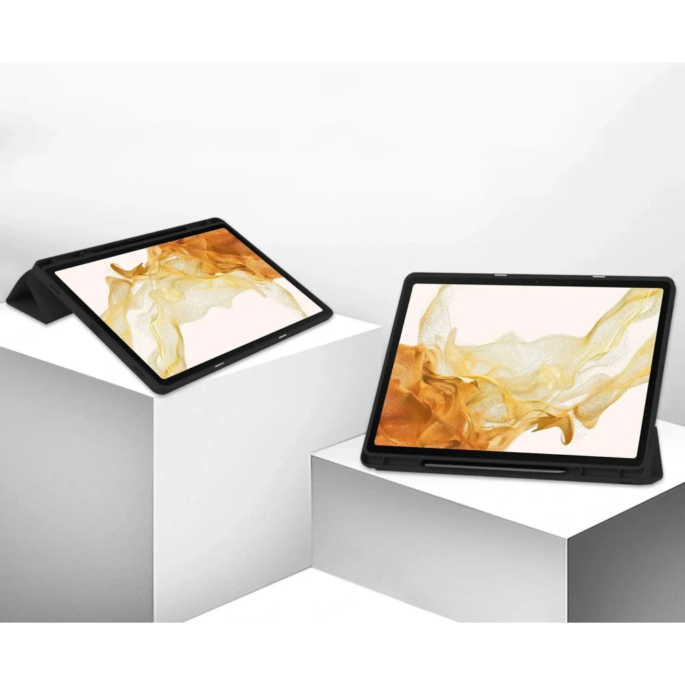 Etui Bizon Case Tab Lizard do Samsung Galaxy Tab S10 Plus / S9 Plus czarne