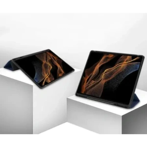 Kup Etui Bizon Case Tab Lizard do Samsung Galaxy Tab S10 Ultra / S9 Ultra granatowe - BIZ2458 - {ean13} - Sklep Home Screen