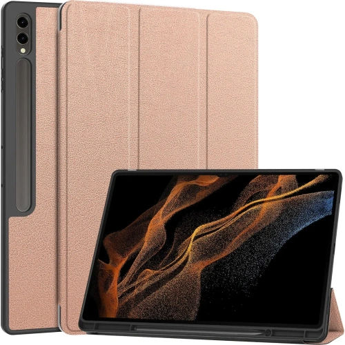 Kup Etui Bizon Case Tab Lizard do Samsung Galaxy Tab S10 Ultra / S9 Ultra różowozłote - BIZ2460 - {ean13} - Sklep Home Screen