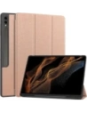 Etui Bizon Case Tab Lizard do Samsung Galaxy Tab S10 Ultra / S9 Ultra różowozłote