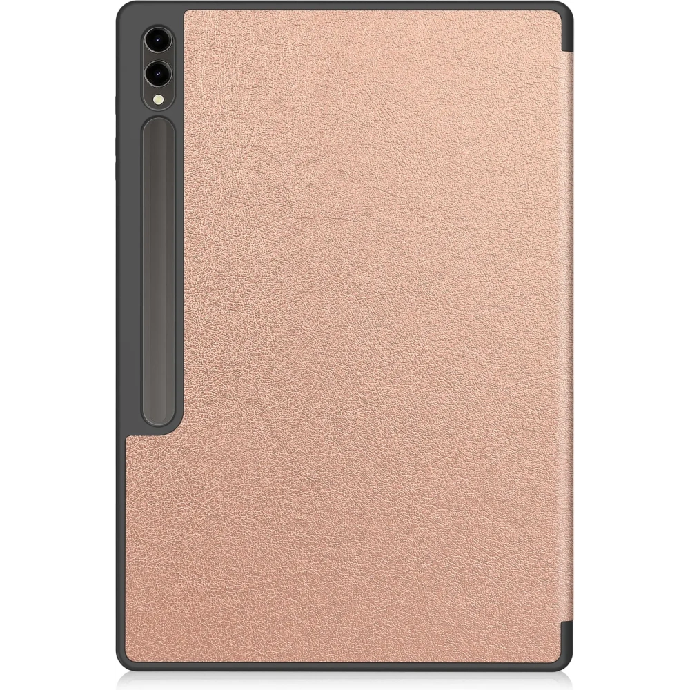 Etui Bizon Case Tab Lizard do Samsung Galaxy Tab S10 Ultra / S9 Ultra różowozłote