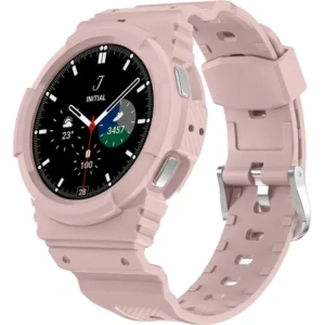Kup Bizon Strap + Carcasa Ceas Acțiune Samsung Galaxy Watch 4 / 5 44 mm roz deschis - BIZ2461 - {ean13} - Sklep Home Screen