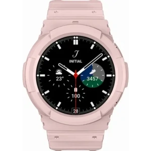 Kup Bizon Strap + Carcasa Ceas Acțiune Samsung Galaxy Watch 4 / 5 44 mm roz deschis - BIZ2461 - {ean13} - Sklep Home Screen