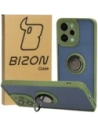 Bizon Case Hybrid Ring Xiaomi Redmi 12 smoky with a green frame