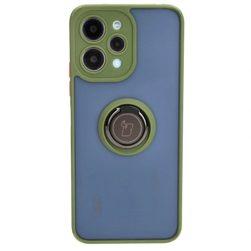 Kup Bizon Case Hybrid Ring Xiaomi Redmi 12 füstös zöld kerettel - BIZ2464 - {ean13} - Sklep Home Screen