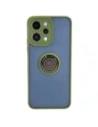 Kup Bizon Case Hybrid Ring Xiaomi Redmi 12 fumuriu cu un cadru verde - BIZ2464 - {ean13} - Sklep Home Screen