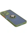 Kup Bizon Case Hybrid Ring Xiaomi Redmi 12 fumuriu cu un cadru verde - BIZ2464 - {ean13} - Sklep Home Screen
