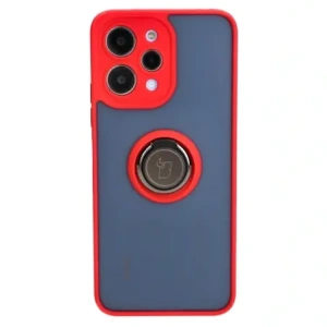 Kup Bizon Case Hybrid Ring Xiaomi Redmi 12 smoky cu un cadru roșu - BIZ2465 - {ean13} - Sklep Home Screen