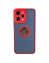 Buy Bizon Case Hybrid Ring Xiaomi Redmi 12 smoky with a red frame - BIZ2465 - {ean13} - Home Screen Store Europe
