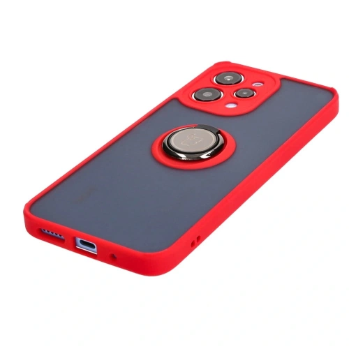 Buy Bizon Case Hybrid Ring Xiaomi Redmi 12 smoky with a red frame - BIZ2465 - {ean13} - Home Screen Store Europe