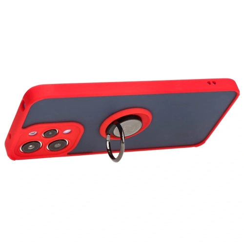 Buy Bizon Case Hybrid Ring Xiaomi Redmi 12 smoky with a red frame - BIZ2465 - {ean13} - Home Screen Store Europe