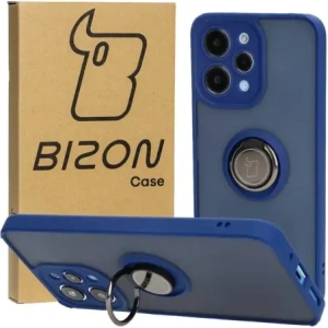 Buy Bizon Case Hybrid Ring Xiaomi Redmi 12 smoky with a navy blue frame - BIZ2466 - {ean13} - Home Screen Store Europe