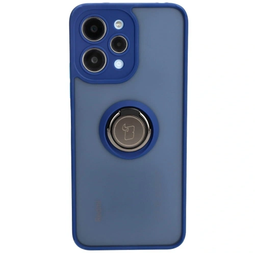 Kup Bizon Case Hybrid Ring Xiaomi Redmi 12 fumuriu cu un cadru albastru marin - BIZ2466 - {ean13} - Sklep Home Screen