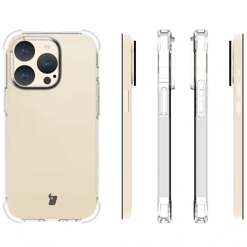 Elastyczne etui Bizon Case Salpa do Apple iPhone 15 Pro przezroczyste