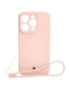Bizon Case Silicone Apple iPhone 15 Pro világos rózsaszín