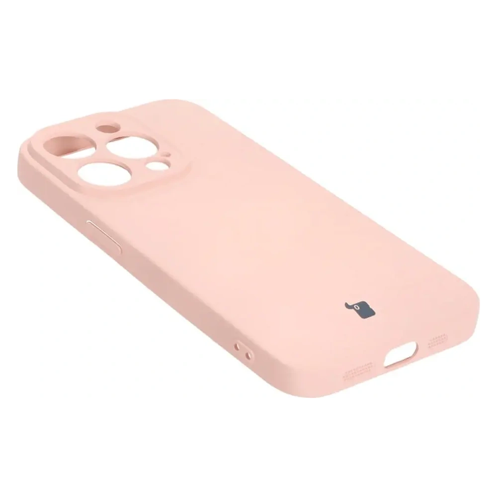 Etui Bizon Case Silicone do Apple iPhone 15 Pro jasnoróżowe
