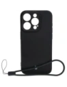 Etui Bizon Case Silicone do Apple iPhone 15 Pro czarne