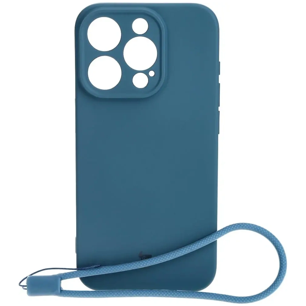 Etui Bizon Case Silicone do Apple iPhone 15 Pro granatowe