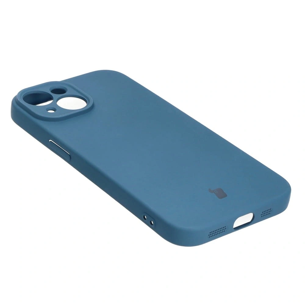 Etui Bizon Case Silicone do Apple iPhone 15 granatowe