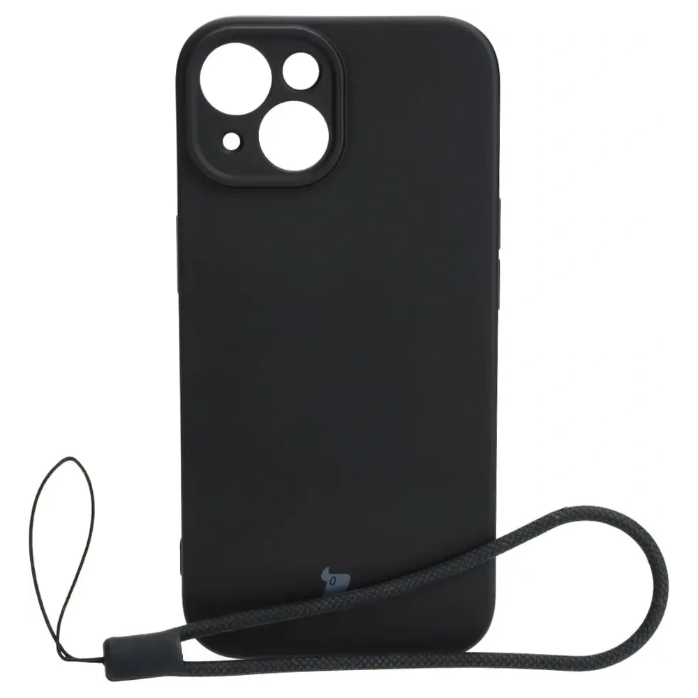 Etui Bizon Case Silicone do Apple iPhone 15 czarne