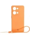 Etui Bizon Case Silicone Sq pro OnePlus Nord 3 oranžové