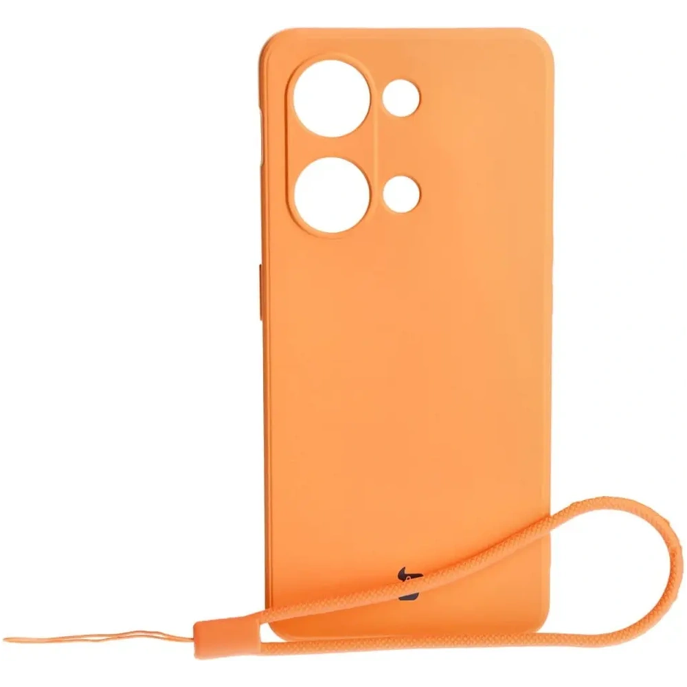Etui Bizon Case Silicone Sq do OnePlus Nord 3 pomarańczowe