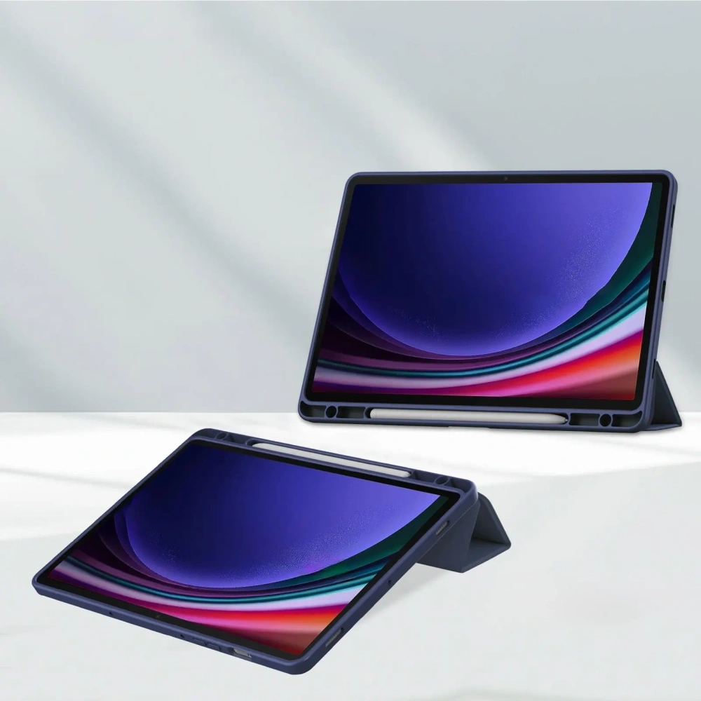 Etui Bizon Case Tab Clear Matt do Samsung Galaxy Tab S9 granatowe