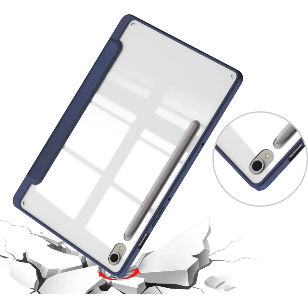 Etui Bizon Case Tab Clear Matt do Samsung Galaxy Tab S9 granatowe