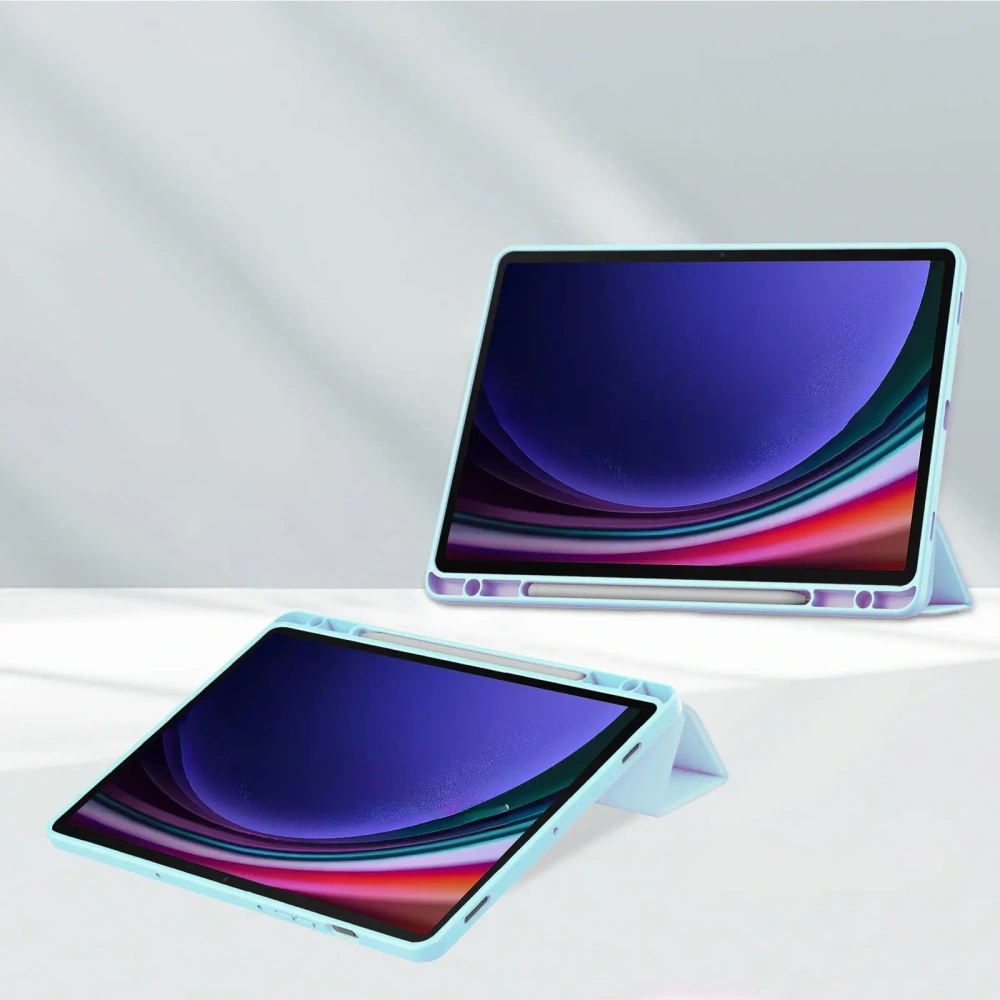 Etui Bizon Case Tab Clear Matt do Samsung Galaxy Tab S9 błękitne