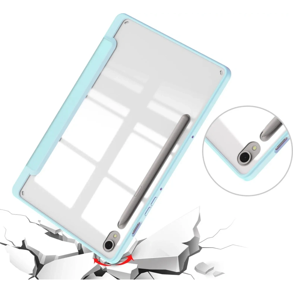 Etui Bizon Case Tab Clear Matt do Samsung Galaxy Tab S9 błękitne