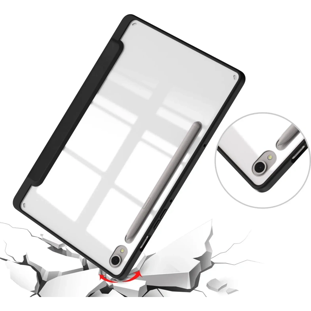 Etui Bizon Case Tab Clear Matt do Samsung Galaxy Tab S9 czarne