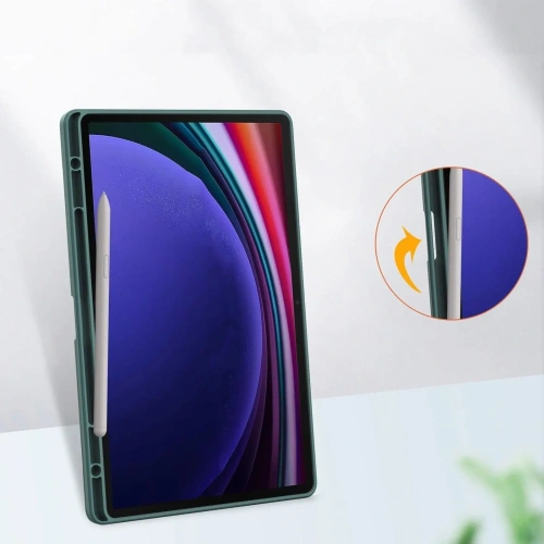 Kup Etui Bizon Case Tab Clear Matt do Samsung Galaxy Tab S10 Plus / S9 Plus tmavě zelené - BIZ2493 - {ean13} - Sklep Home Screen