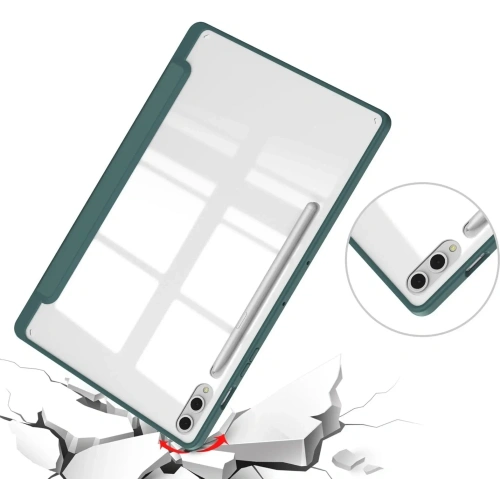 Kup Bizon Case Tab Clear Matt Samsung Galaxy Tab S10 Plus / S9 Plus dunkelgrün - BIZ2493 - {ean13} - Sklep Home Screen