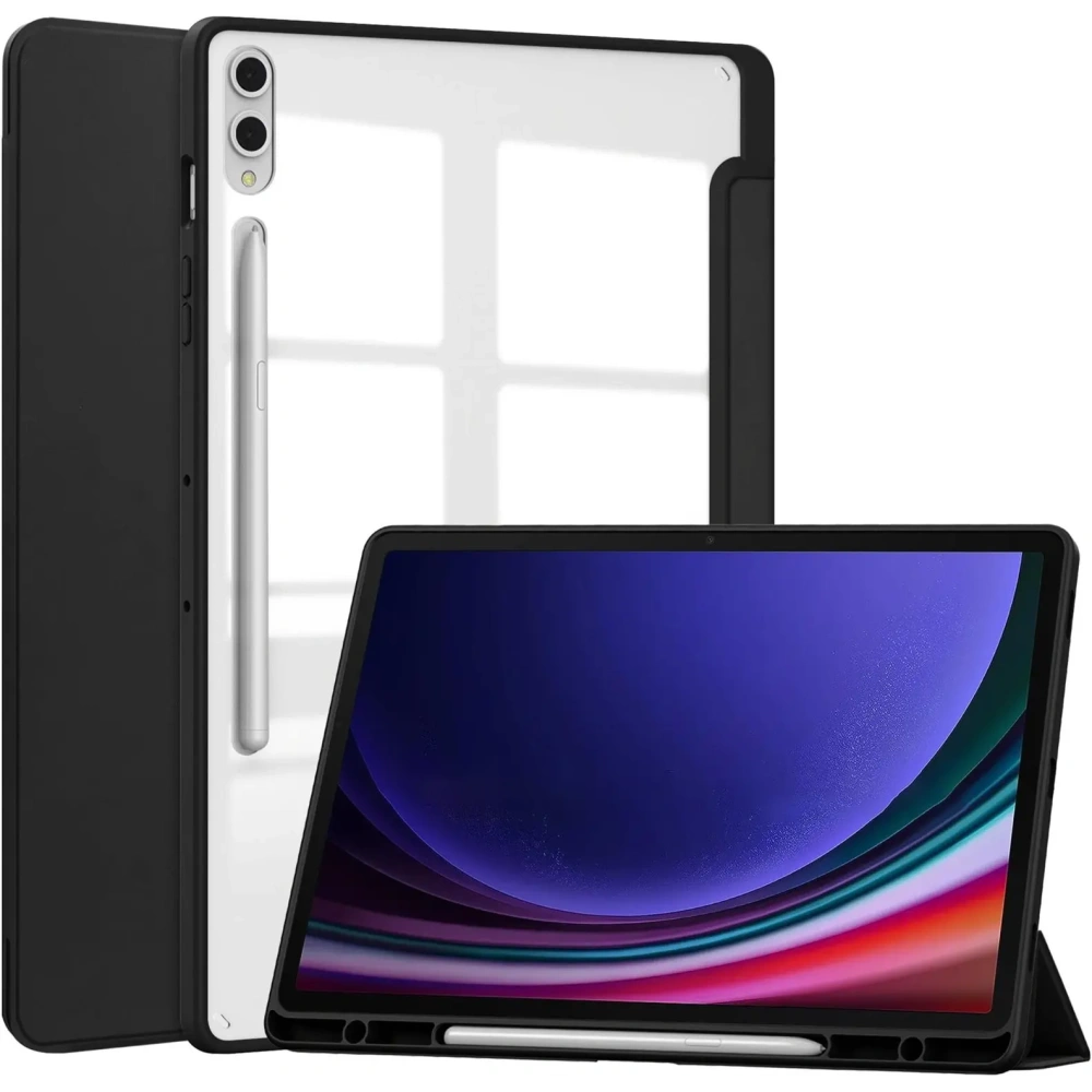 Etui Bizon Case Tab Clear Matt do Samsung Galaxy Tab S10 Plus / S9 Plus czarne