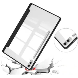 Kup Etui Bizon Case Tab Clear Matt do Samsung Galaxy Tab S10 Plus / S9 Plus czarne - BIZ2494 - {ean13} - Sklep Home Screen