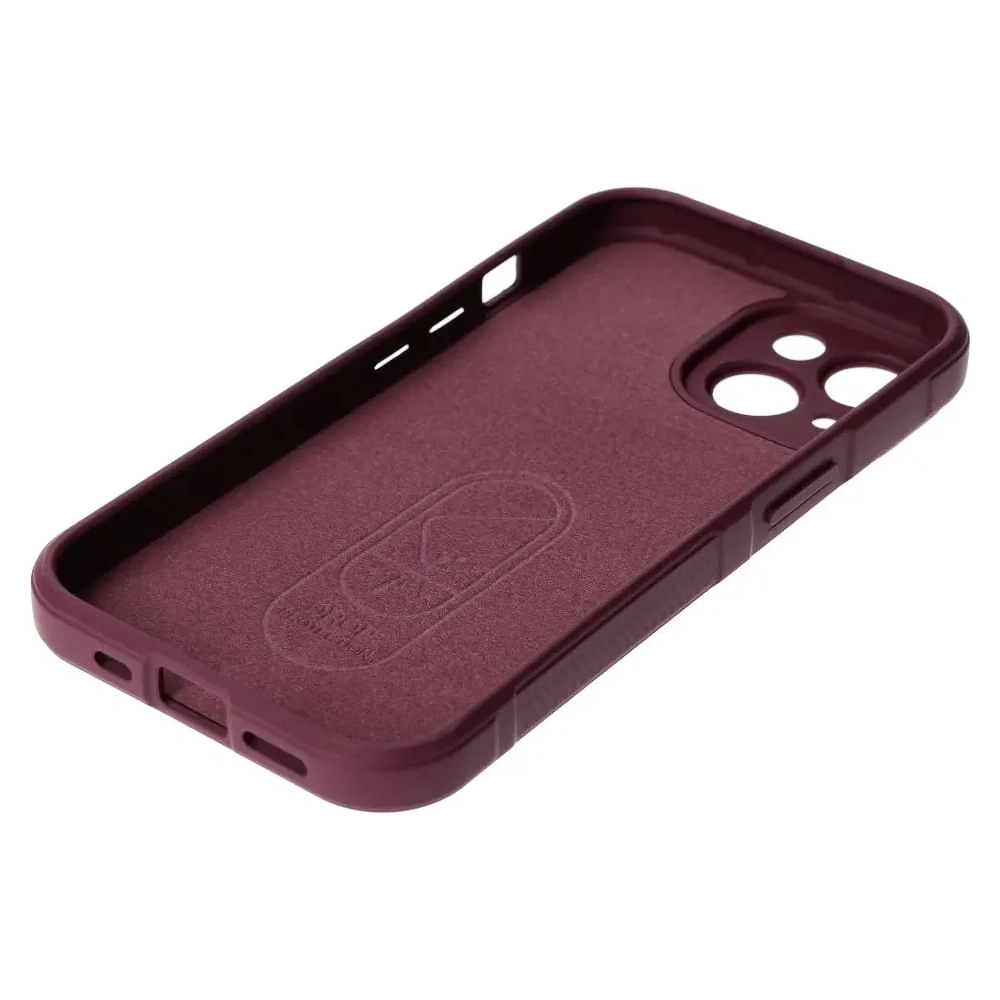 Pancerne etui Bizon Case Tur do Apple iPhone 15 ciemnofioletowe