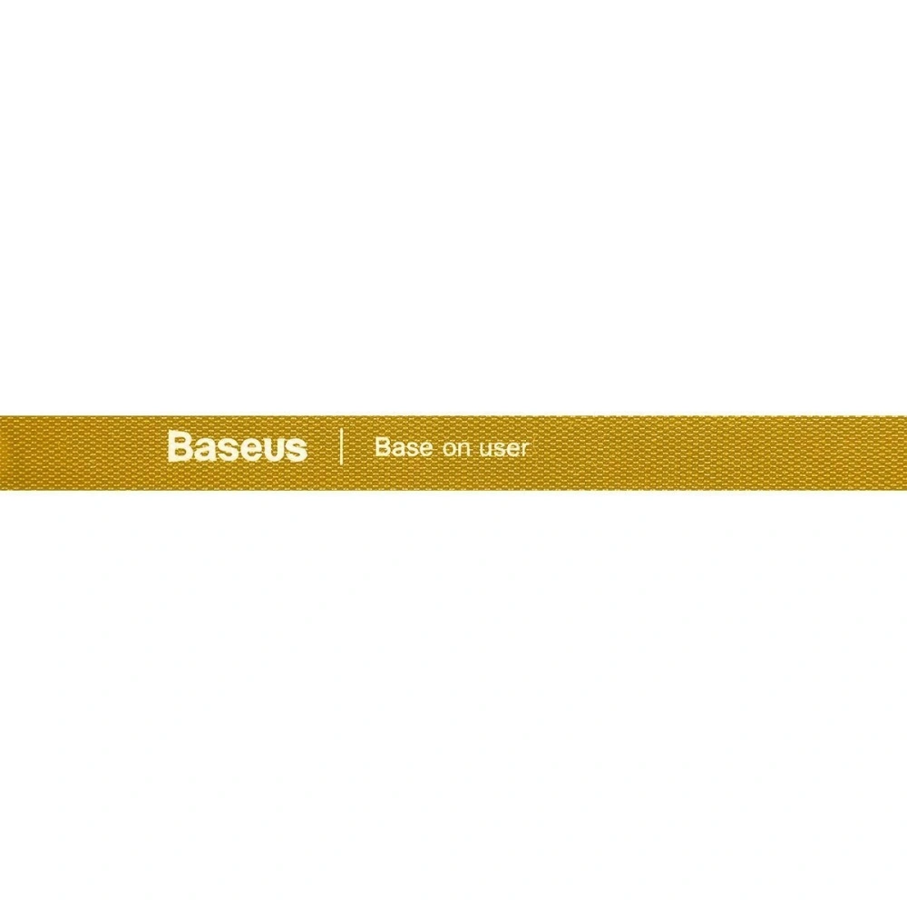 Taśma rzepowa, organizer kabli Baseus Colourful Circle Velcro Straps 1m (żółty)