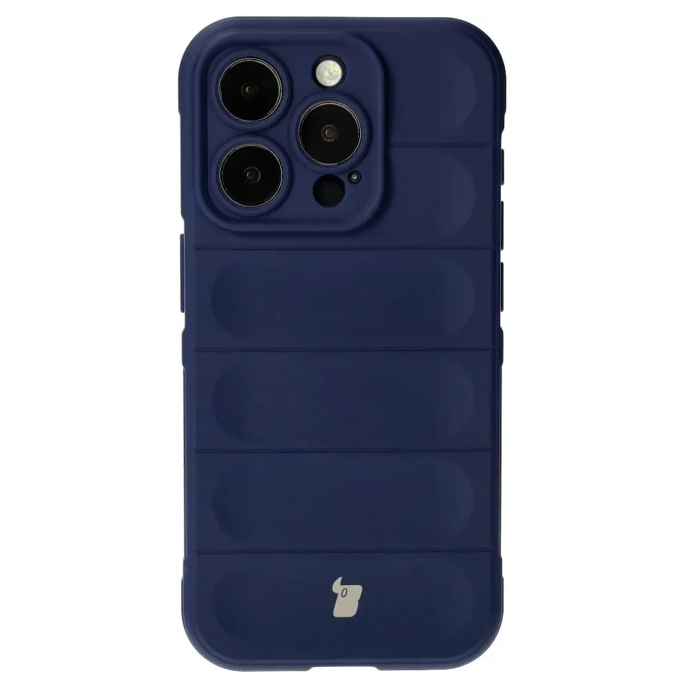 Pancerne etui Bizon Case Tur do Apple iPhone 15 Pro granatowe